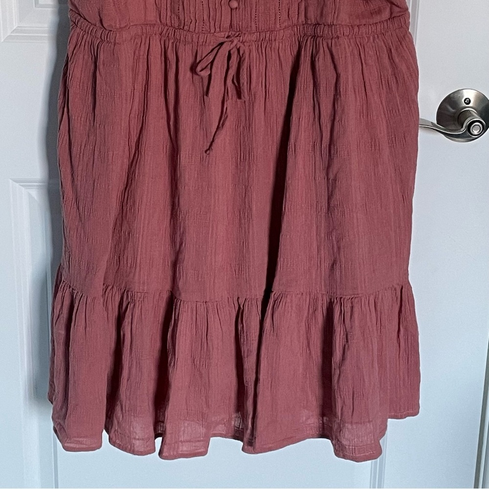 Madewell Mauve Pink Puff-Sleeve Mini Dress - Picture 7 of 16